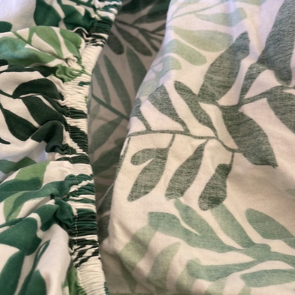 Target CLOUD ISLAND Green Fern Cotton Crib Toddler Fitted Sheet Nursery Bedding - Picture 5 of 6